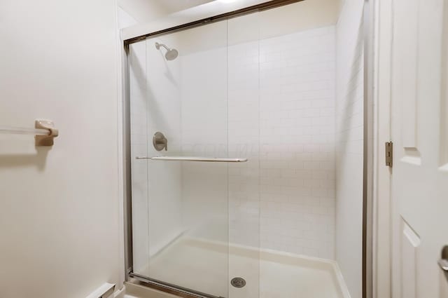 bathroom with walk in shower