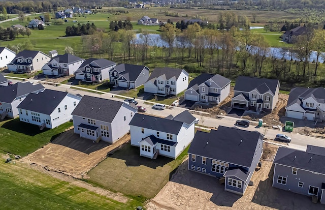 9931 Glenfield Ct Lot 37, Plain City, OH 43064 - aerial view featuring a residential view and a water view