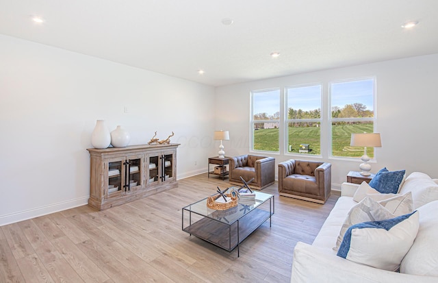 9931 Glenfield Ct Lot 37, Plain City, OH 43064 - living area featuring light wood finished floors, recessed lighting, and baseboards