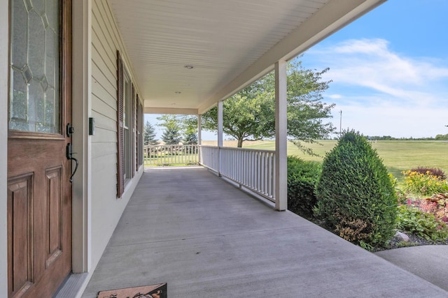 view of patio with covered porch