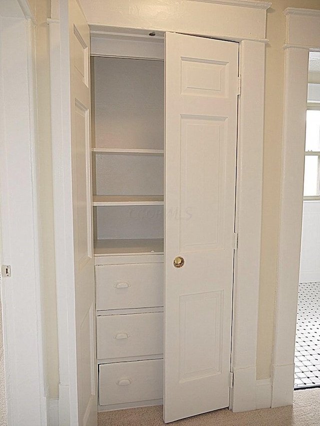 view of closet