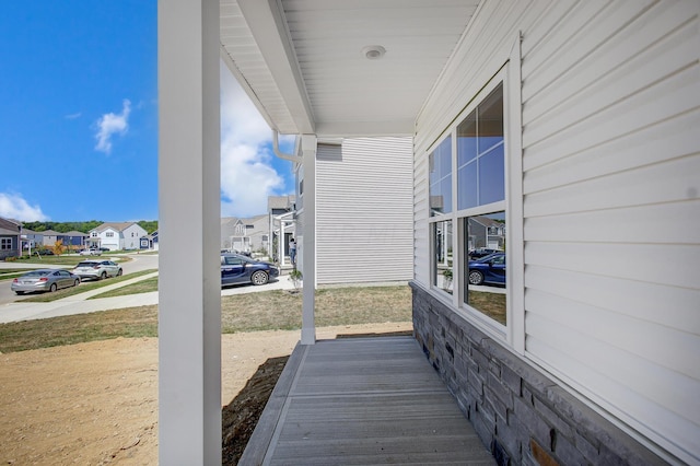 exterior space featuring a porch