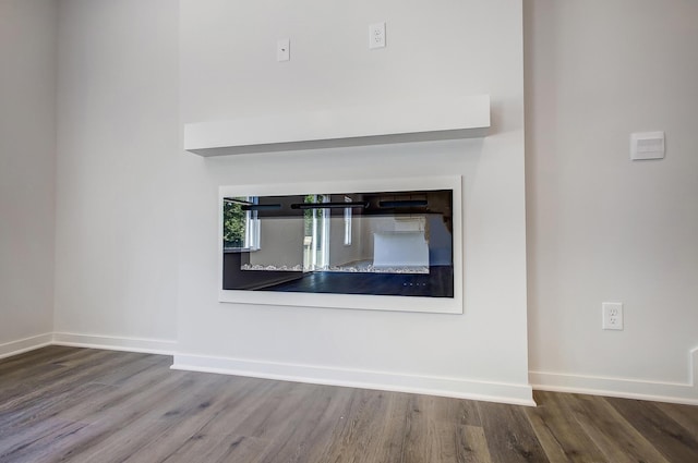 interior details featuring wood-type flooring