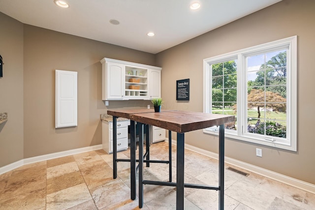 view of dining room