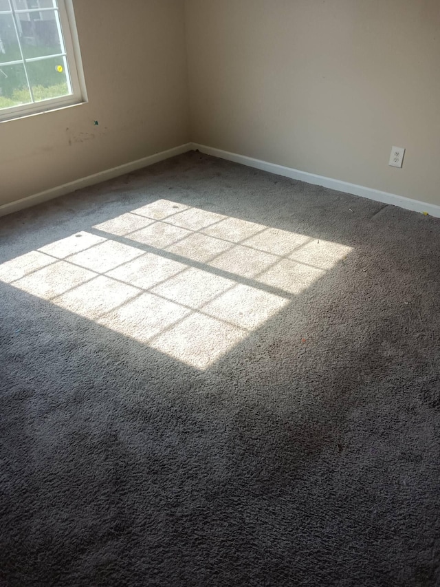 view of carpeted empty room