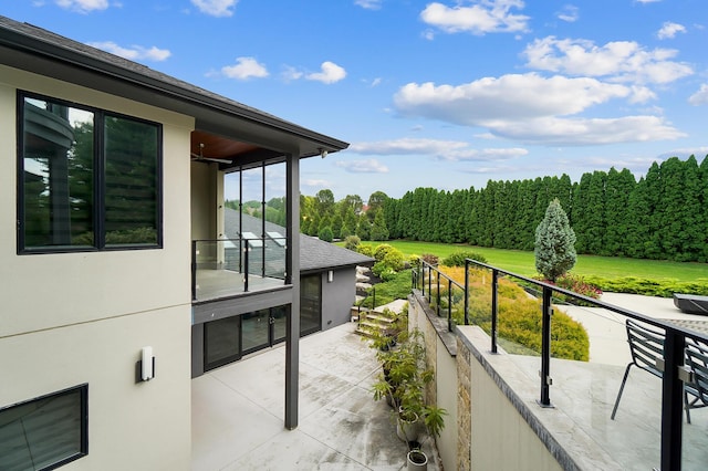 view of balcony