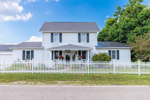 front of property featuring a porch