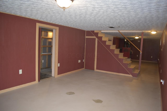 view of basement