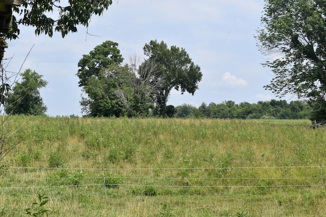 view of landscape featuring a rural view