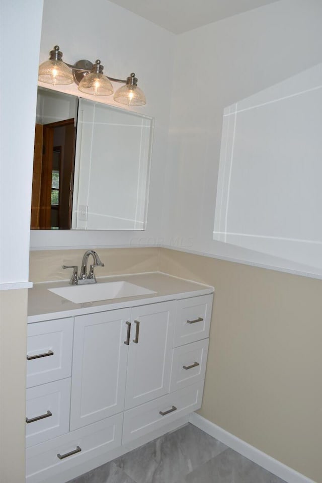 bathroom with vanity