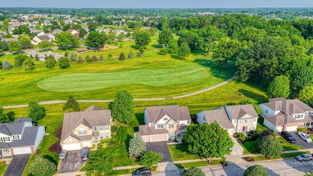 7265 Bromfield Dr, Canal Winchester, OH 43110 - aerial perspective of suburban area with a golf course