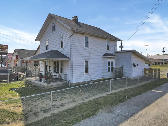 exterior space featuring a porch