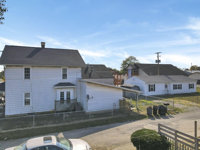 view of rear view of property