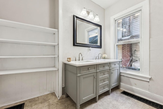 bathroom with vanity