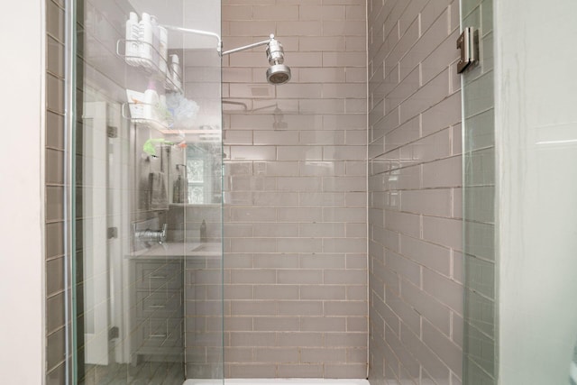 bathroom with an enclosed shower