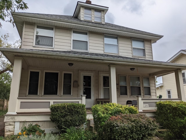 view of front of house with a porch