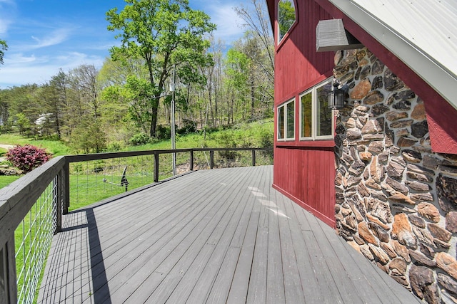 view of wooden terrace