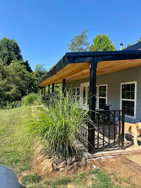 exterior space with french doors