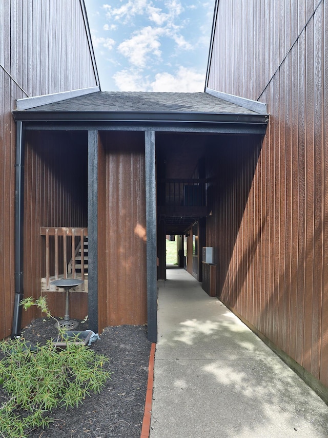 view of horse barn