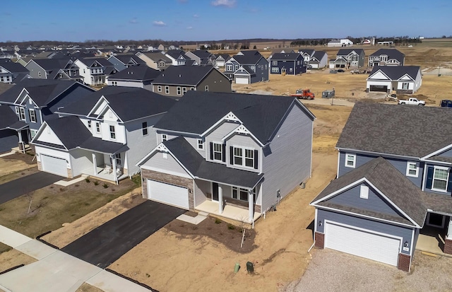 bird's eye view featuring a residential view