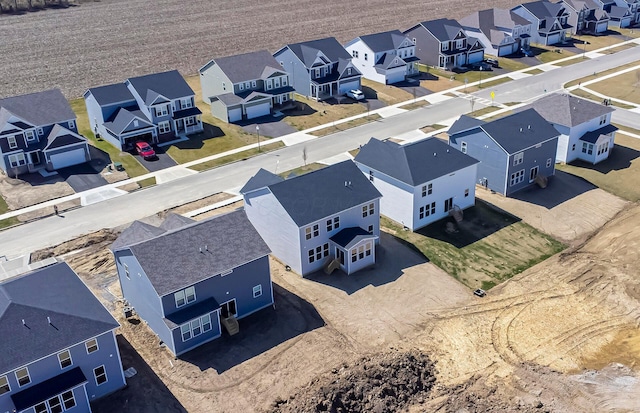 bird's eye view with a residential view