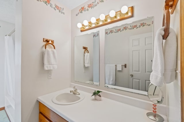 bathroom featuring vanity