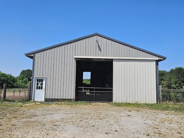 view of outdoor structure