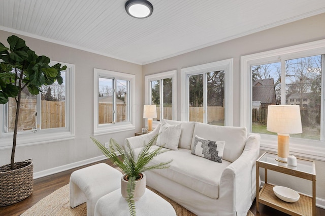 view of sunroom / solarium