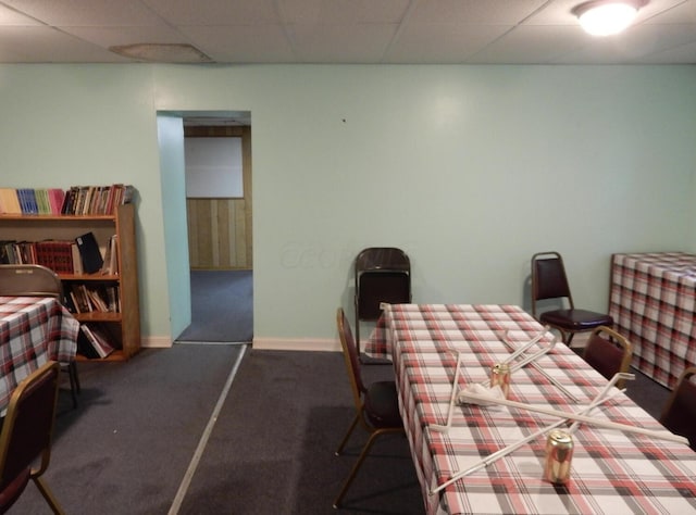 160 Commerce St, Lockbourne, OH 43137 - carpeted bedroom with a paneled ceiling
