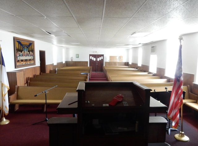 160 Commerce St, Lockbourne, OH 43137 - game room featuring a paneled ceiling