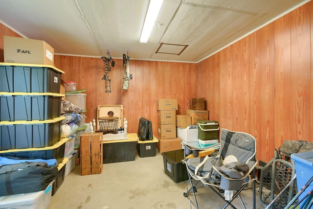 view of storage room