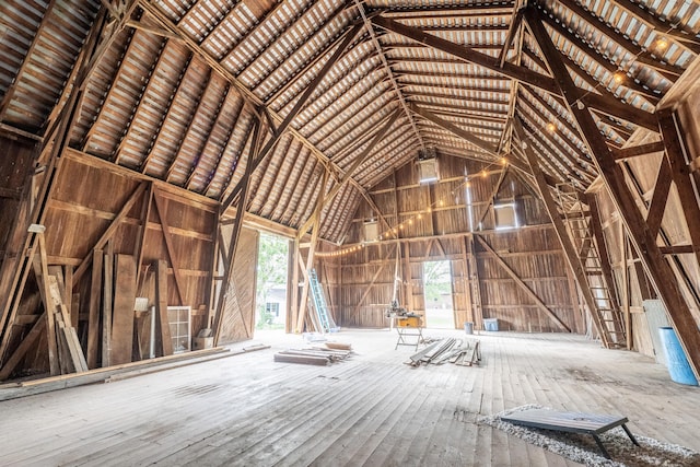 view of attic