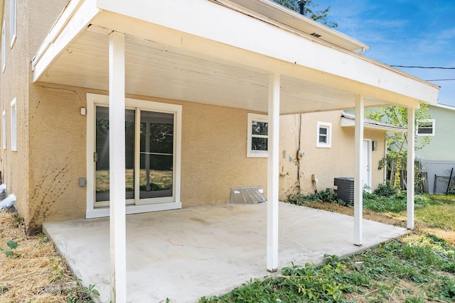 view of patio / terrace with central AC unit