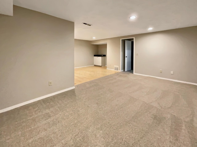 view of carpeted empty room