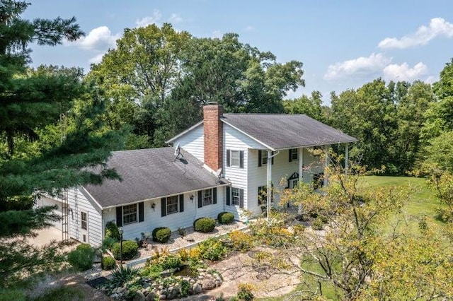 view of rear view of property