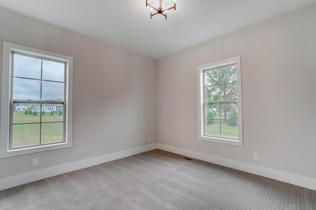 view of carpeted empty room