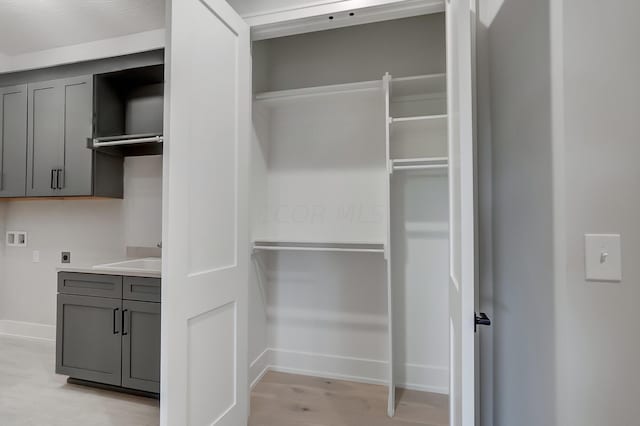 closet with sink