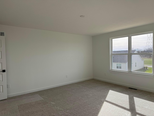 view of carpeted empty room