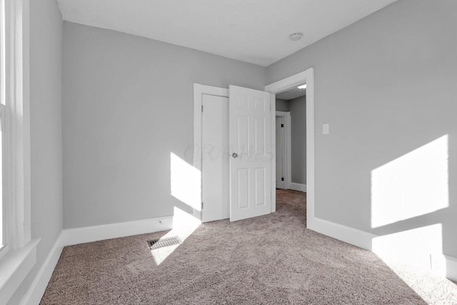 view of carpeted empty room