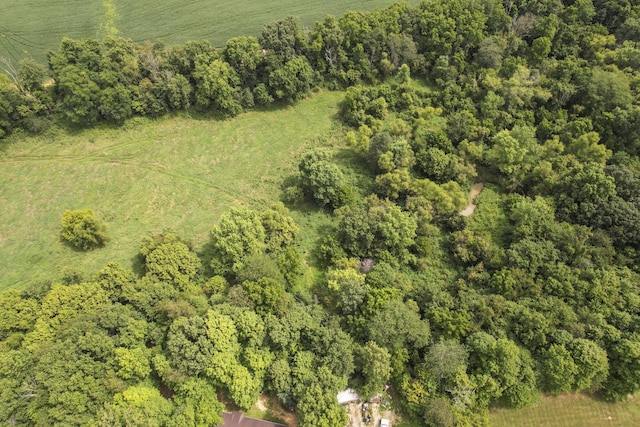 bird's eye view featuring a rural view