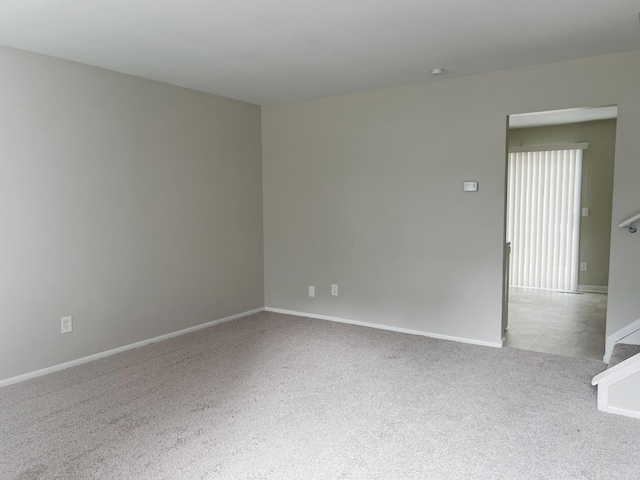 empty room with light carpet