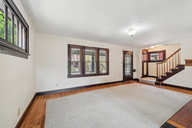 entrance foyer featuring hardwood / wood-style flooring