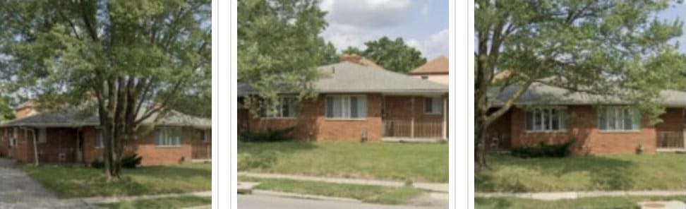 view of front facade with a front lawn