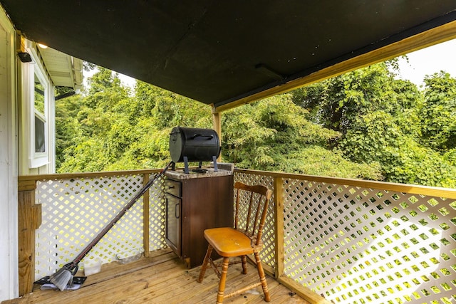 view of wooden terrace