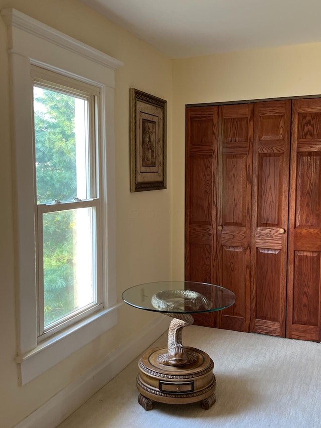 view of unfurnished dining area