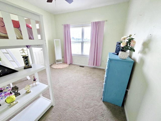 bedroom with carpet flooring