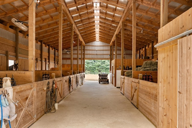 view of horse barn