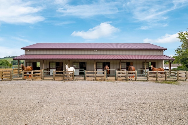 view of stable