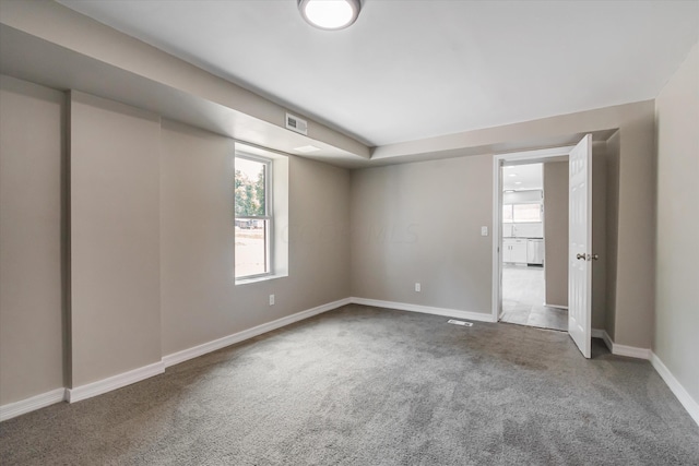 view of carpeted empty room