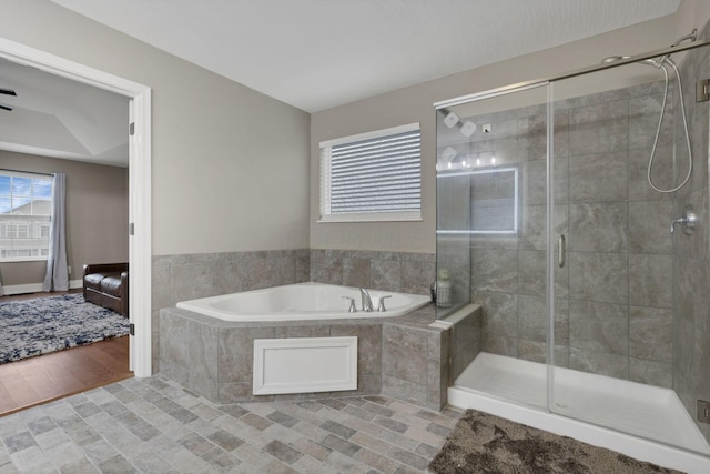 667 Green Forest Pl, Lithopolis, OH 43136 - ensuite bathroom featuring a garden tub and a stall shower